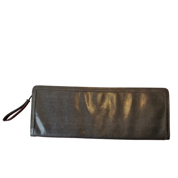 Vintage Neiman Marcus Men's Travel Tie Case Pebbled Leather Made in West Germany - Picture 1 of 9